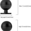 Asidrama 10 Pack Matte Black Kitchen Cabinet Knobs, Cabinet Knobs Kitchen Cabinet Hardware for Cupboard Drawer Knobs Dresser Knobs