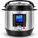 KINGBULL 14-in-1 Electric Pressure Cooker 6 Quart, Stainless Steel Multi Cooker with LCD Display, Slow Cooker, Rice Cooker, Steamer, Saut, Yogurt Maker, Warmer, DIY Mode, Black