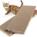Mini Cat Scratching Board Small Cat Scratcher Cardboard Cat Scratchers for Indoor Cat Cardboard Scratcher(2pcs)