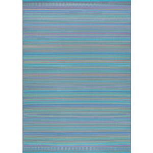 7x10 Multi-Color Striped Gradient Bars Area Rug SUN1406 - Aprx 7' 10" x 10' 2"