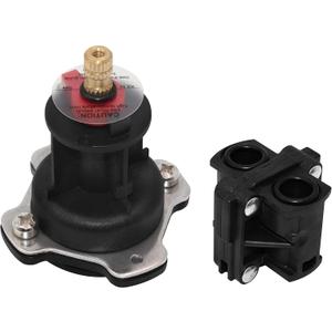 GP76851 Mixer Cap and Pressure Balancing Unit (Shower) Parts Cartridge Compatible with Kohler Rite-Temp and 1/2" Shower Valve GP500520 and GP77759 Parts (Black)