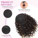 Isaic Ponytail Extension 12 Inch Long Wavy Curly Ponytails Drawstring Ponytail for Black Women,Pony Tails Hair Extensions Synthetic Hairpiece for Daily Use(H4/27B#)