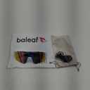 Ukoly Cycling Sunglasses for Men Women with 3 Interchangeable Lenses, Polarized Sports Sunglasses, Baseball Sunglasses (1 Lens/Pink)