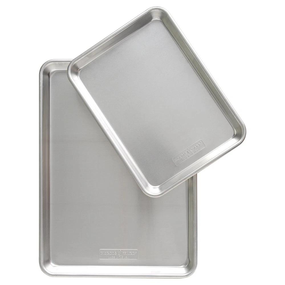 16x11 Aluminum Quarter & Half Sheet Baking Pan Kitchen Cookie Tray roasting vegetables