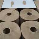 AmazonCommercial 1-Ply Kraft 7.9' Hard Roll Paper Towels (SOFI-011) Bulk for Business |Made from 100% Recyclable Material |Compatible with Universal Dispensers|800 feet per Roll (6 Rolls)