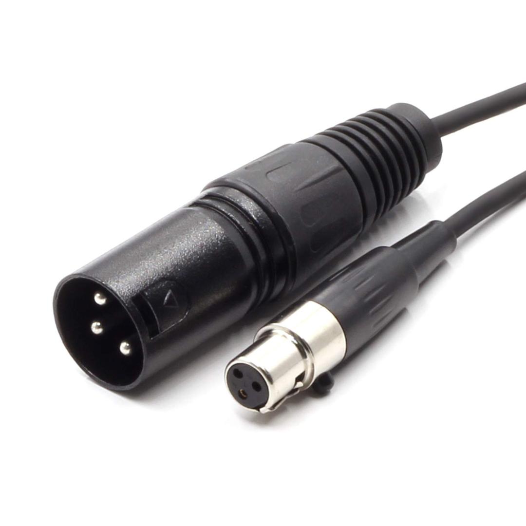 3 Pin XLR Male Plug to 3 Socket Female Mini XLR Pro Lapel Microphone Cable -TA3-XLR Cable（1.5M/5FT