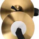 Totority 1Pair Small Portable Hand Cymbals for Metal Performance Prop for School Band Practices Lightweight and Durable Bright Sound for Enhanced Musical Experience