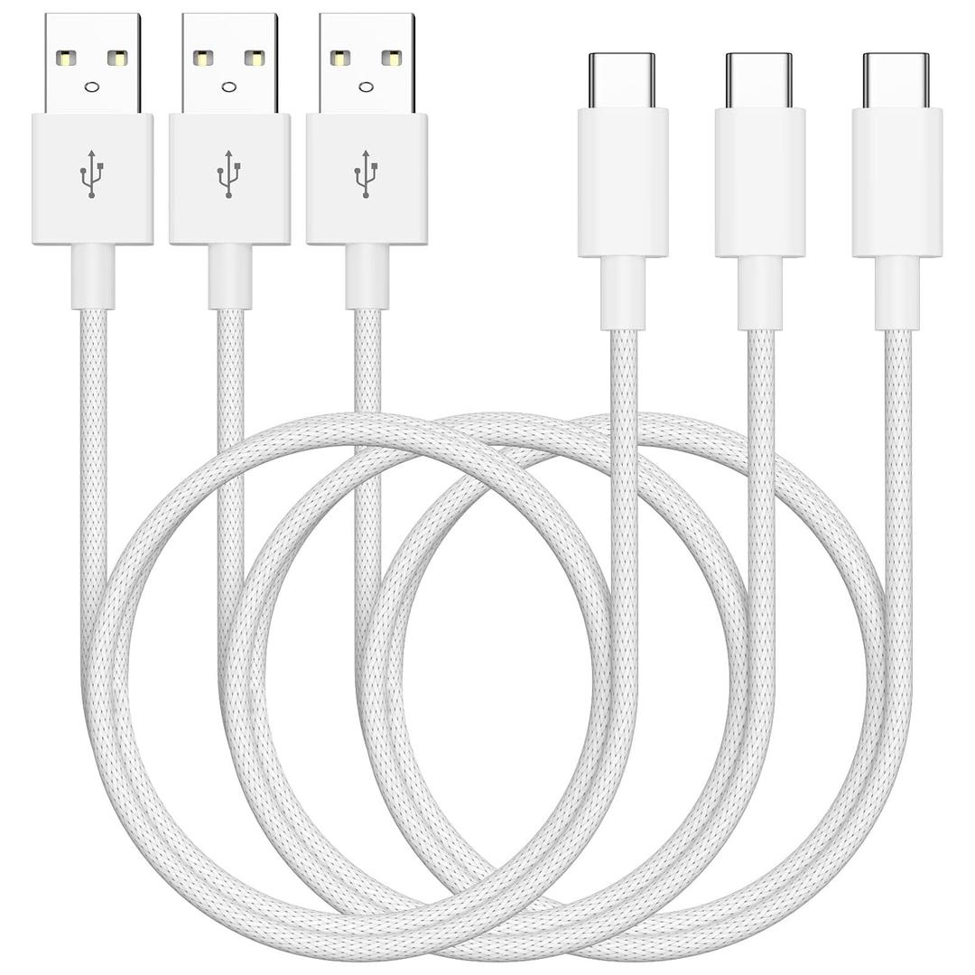 [Apple MFi Certified] Car Carplay Cable for iPhone 16 15,3Pack 10Ft USB A to USB C Fast Car Charger Nylon Braid Cord for iPhone 16/16 Plus/16 Pro/16 Pro Max/15/15 Plus/15Pro/15 Pro Max iPad Pro 12.9