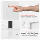 10 x 20 Inch Metal Access Panel for Drywall - White Rectangular Plumbing Access Panel - Indoor Wall Access Door for HVAC, Electrical, Wall Covering - Drywall Access Panel - Wall Hole Cover
