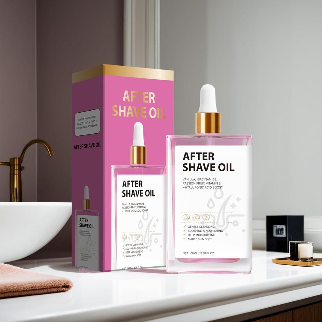 Shaving oil-Soothes Skin and Helps Protect Against Cuts,For All Skin Types (red)