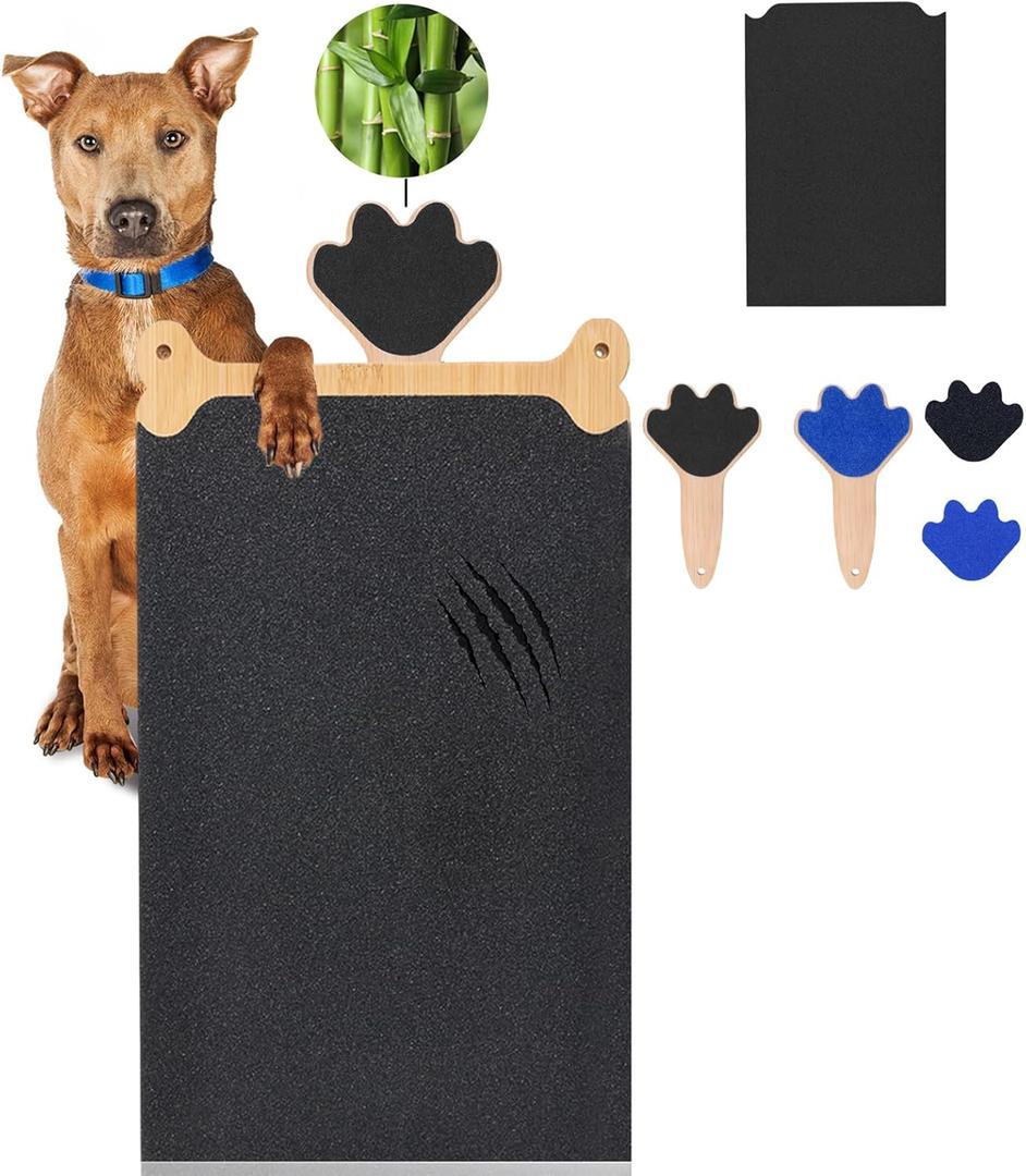 Falatier Dog Scratch Board Large Scratching Pad Multi-Functional Trimming Tool Alternative to Dog Nail Clippers and Pet Grinders Pet Nails Care for Dogs&Cats, Interactive Grooming Tool