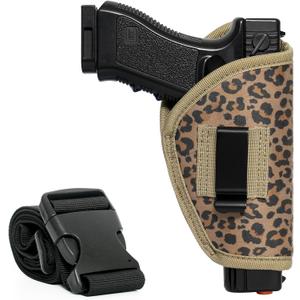 Gun Holster for Men Women Universal IWB/OWB Holster for Pistol Concealed Carry 9mm Holsters Fits Glock M&P Shield and Most Size Handgun