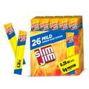 Slim Jim Smoked Meat Sticks, Mild Flavor, 6g Protein Per Serving, Snack Size, 0.28 oz. (26 Count) (EXP 11/08/26)