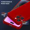 for iPhone X Case, Thin Liquid Silicone Case,Shockproof,Slim Thin Phone Case for iPhone X, Full Body Screen Camera Protective Cover-Red 2-IPX-03