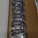 Kaen Mattress Slide Stopper, 6-Pack Non Slip Mattress Gaskets for Metal Frame Bed, Adjustable Stopper Holder in Place Gripper from Sliding with 3 Size Fixing Positions (Black)