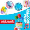 Electric Air Balloon Pump, Portable Dual Nozzle Electric Balloon Inflator/Blower for Party Decoration,Used to Quickly Fill Balloons - 110V 600W [Blue]