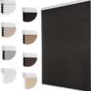 MYshade Cordless Blackout Cellular Shades, 1.5" Honeycomb Window Blinds for Bedroom & Nursery, Thermal Insulated, Noise Reducing, Privacy Shades, Inside or Outside Mount (24" W x 36" H, Black)