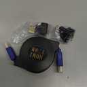 Retractable HDMI Cable Super Speed 1 M/1.8M 3 in 1 3D + 90/270 Male to Female Adapter Converter (6ft(1.8M))