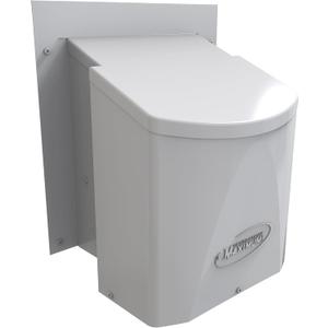 Ventilation Maximum AF6-C 6 Inch Outdoor Wall Dryer Vent Cover – Exterior Bathroom Exhaust Fan & HVAC Intake/Exhaust, Energy-Saving, Galvanized Steel, Weatherproof - White