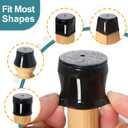 24 Pcs Chair Leg Floor Protectors Round, Silicone Felt Furniture Leg Pads Caps Covers for Hardwood Floors (Fit 15/16" to 1-5/16")
