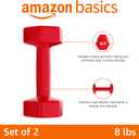Amazon Basics Vinyl Coated Dumbbell Hand Weights