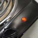 OVENTE Electric Double Burner, 1700W Coil Hot Plate, Black BGC102B