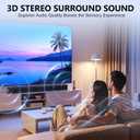 Sound Bar, 80W SoundBar for Smart TV, 2026 Bluetooth 5.3 Soundbar, Home Theater Surround Sound, 2 in 1 Detachable Home Speaker Bass, ARC/Optical/AUX/Connections, for TV/PC/Projectors