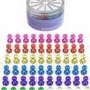 Push Pin Magnets - Tiergrade 60 Pack 7 Assorted Color Strong, Office, Use at Kitchen Home and School Classroom, for Refrigerator Dry Erase Board and Whiteboard.