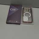 Glitter for iPhone 17 Pro Case with Eyecatching Integrated Lens Protection, [Sparkly Bling Back Panel] [Seamless Work with Magsafe] Cute Women Girly Magnetic Phone Case for iPhone 17 Pro 6.3" Silver