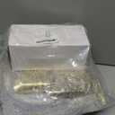 bUCLA 150PCS Gold Plastic Dinnerware Set Disposable - Heavy Duty Gold Plates Include 25 Dinner & 25 Dessert Plates,25 Forks,25 Knives,25 Spoons&25 Cups for Party & Wedding (25 Guests without Napkins)