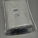 ChrisDowa Ivory Pinch Pleated Blackout Linen Curtains 84 inches Long 2 Panels for Living Room Bedroom Farmhouse Room darking Thermal Insulated Back Tab Hooks Rings Window Treatment Drapes,40x84