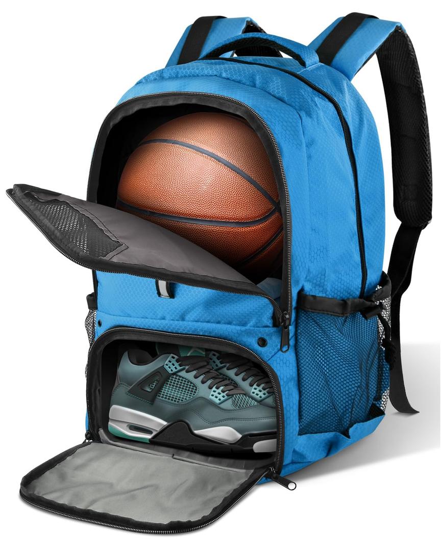 BROTOU Basketball Backpack, Large Basketball Bag with Shoes and Ball Compartment, Soccer Backpacks for Basketball/Volleyball
