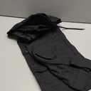 GREAIDEA Cargo Pants for Women Low Rise Drawstring Waist 7 Pockets Hiking Work Wide Leg Pants with Zipper Button Closure (3X-Large, Black)