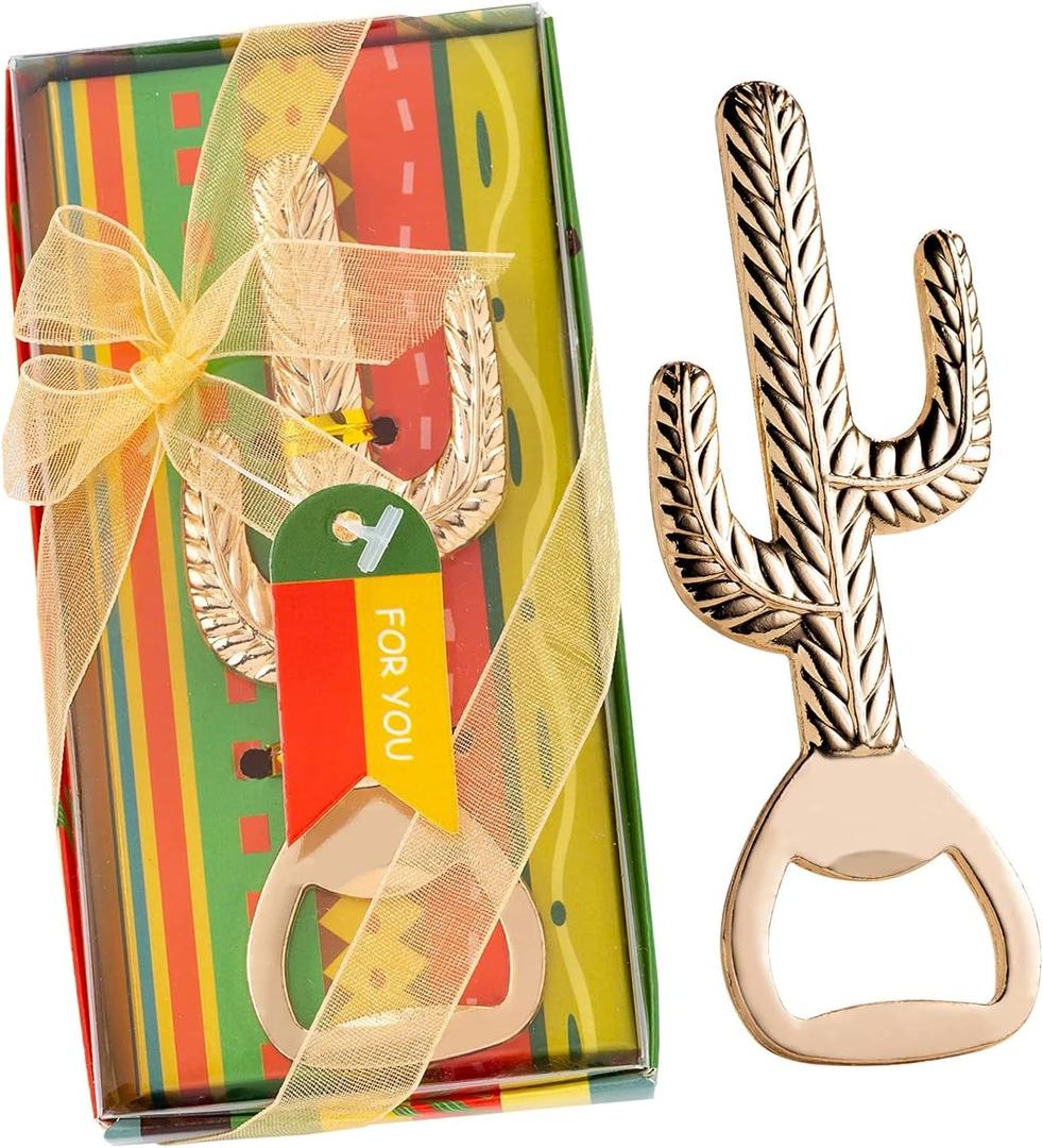 24 PCS Cactus Bottle Openers for Mexican Theme Party Favors Wedding Favors Bridal Shower Favors,Gifts,Souvenirs or Mexican Party Supplies and Decorations for Guests Mexico Centerpieces