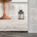 nuLOOM Lolita Beige Medallion Washable Indoor/Outdoor Area Rug, 5' x 8', 5' x 7'10"