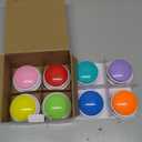 Honoson 8 Pieces Recordable Answer Buzzers Button Game Show Buzzers Recording Buttons Gifts for Back to School Classroom Team Trivia Games(Elegant Color)