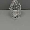 Hanging Birdcage Lantern, Metal Tealight Holder Vintage Decorative Hanging Candle Holder Lantern Centerpieces for Wedding Halloween Christmas Table Decoration
