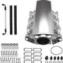 Intake Manifold for LS Cathedral Port Heads for LS1 LS2 LS6 LS Intake Manifold Engines for Chevy 4.8 5.3 5.7 6.0 Silver 92MM ls intake manifold