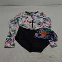 Swimsuit Zipper Long Sleeve Women's One-Piece Swimsuit Backless Beachwear Black Surfing Suit, S