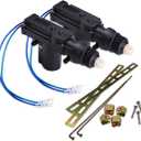 Zone Tech Car Universal High Power Door Lock Actuator - Premium Quality Heavy Duty Durable Automotive Locking Mechanism (2-Pack)