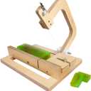 Evinis Wooden Soap Cutter Adjustable Wire Slicer Cutting Tool for Handmade Soap Making Candles Trimming Cheese DIY Cutting Making Tool (Style1) (Z-01)