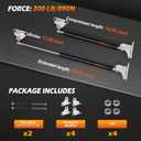 Heavy Duty Gas Struts 25 inch 200lbs with Mounting Brackets for RV Bed, Universal Gas Shocks Spring Lift Strut Kit 25in for Heavy Basement Trap Door Storage Lid and DIY Project, Set of 2