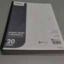 10 x Mead Graph Paper Pad, Quadrille, 5 Squares per Inch, 11" x 8-1/2", 20 Sheets, 1 Pack (19030)