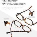 Reading Glasses for Women Men, Stylish Small Square Blue Light Blocking Readers for Women Men,Cheaters