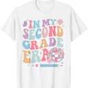 In My Second Grade Era Shirt Back to School Teacher Kids T-Shirt Medium