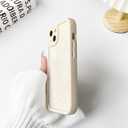 NITITOP Compatible with iPhone 15 Plus Case Silicone Cute Flower Floral Sunflowers Design for Women Girls Artistic Soft TPU Shockproof Full Camera Protection Girly Phone Cover - White