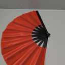 13inch Large Rave Fan Popping Fan Clacking Fans for Line Dancing,Hand Fans for Women Foldable,Boots on The Ground Fan,Portable for Outdoor,Wedding,Party,Decoration(Red+Black Ribs,5Pack)