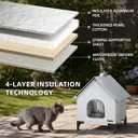 Outdoor Cat House Outdoor Cat House Weatherproof for Indoor and Outdoor Use Insulated and Weatherproof，Waterproof Shelter for Small/Medium Cats
