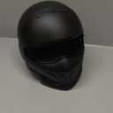 Full Face Motorcycle Helmet for Unisex-Adult Dirt Bike ATV Scooter Cruiser 3/4 Face Motocross Helmet Interchangeable Mouth Cover DOT Approved (Large, Matte Black)