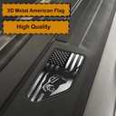 Bed Rail Stake Pocket Covers for GMC Chevy Silverado/GMC Sierra 1500(2019-2024 2025 2026), GMC Sierra 3500HD(2020 2021 2022 2023)/2500, Truck Caps Rear Holes Plugs Covers (Car(Black/Silver))